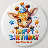 #8 テキストを追加 / お誕生日おめでとう  缶バッジ (正面)