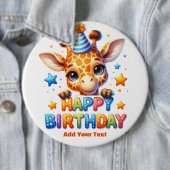 #8 テキストを追加 / お誕生日おめでとう  缶バッジ (インサイチュ)