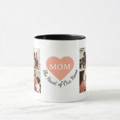 8-パーソナライズされたPhoto CollageハートフェルトMomメッセージ マグカップ (中央)