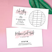 8"ラウンドケーキ切断ガイド2x1"部分サイズ エンクロージャーカード