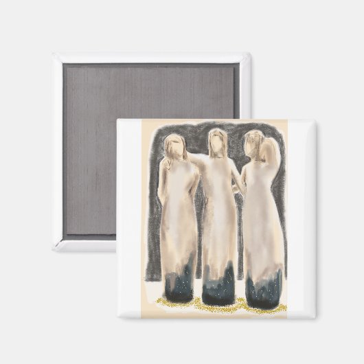 8 – 三人姉妹 マグネット (正面/裏面)