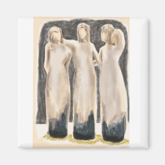 8 – 三人姉妹 マグネット (正面)