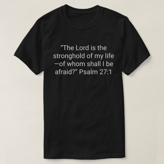 8. 「主は我がいのちの砦。我は誰を恐れようか」 Tシャツ (デザイン正面)