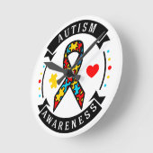 8"円形アクリル製壁時計 ラウンド壁時計 (傾斜)