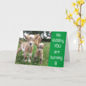 **8**嘘だ！誕生日カード カード (黄色い花)