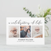 8 – 生活お祝い/葬儀/メモリアル 招待状 (スタンド正面)