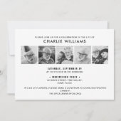 8 – 生活お祝い/葬儀/メモリアル 招待状 (裏面)