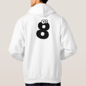 8、目玉付きの文字 パーカ (裏面)
