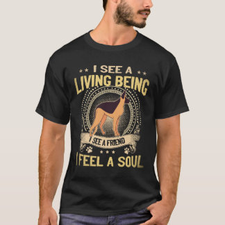 8 私は生きている存在を見る 私は友達を見る 私は魂を感じる Tシャツ
