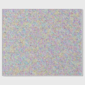 8,000男の子と女の子の名前ワード検索パズル解決済み ラッピングペーパー (フラット)