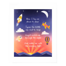 8×10 印刷 - 子供の毎晩の祈り