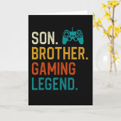 8〜12歳の思春期の少年向けゲーミングギフト クリスマス カード (黄色い花)