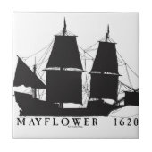 8 1620年のMayflower タイル (正面)