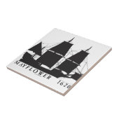 8 1620年のMayflower タイル (側面)