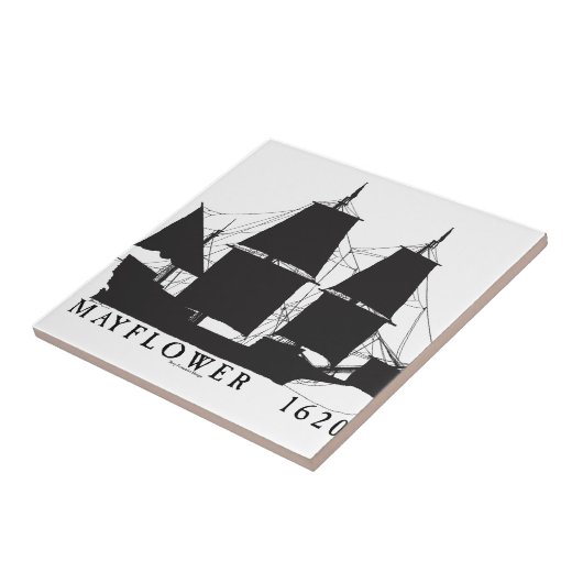 8 1620年のMayflower タイル (側面)