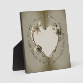 8,19周年記念撮影結婚バラハート フォトプラーク (正面)