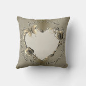 8,199周年記念結婚バラハート クッション (裏面)