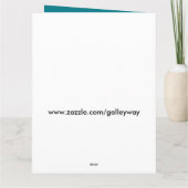 8 1/2" X 11"カスタマイズ可能な挨拶状、ペリカン カード (裏面)