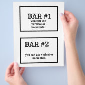 8 1/2 x 11"キャンディバーラッパ用フライヤー チラシ (手)