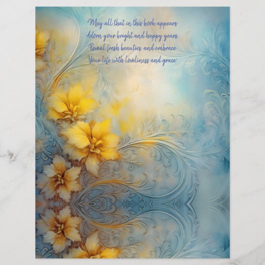 8 1/2x11インチスクラップブック、ジャンクジャーナル、デカップページ (正面)