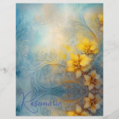 8 1/2x11インチスクラップブック、ジャンクジャーナル、デカップページ (裏面)