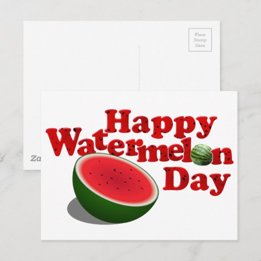 8-3スイカの日 ポストカード (正面/裏面)