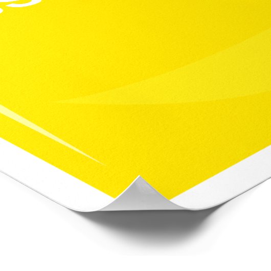 8.5おもしろい"x11"イエローマスタードパケットポスター ポスター (角)