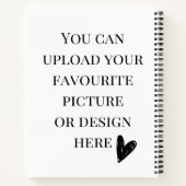 8.5インチx 11インチのスパイラルをパーソナライズ ノートブック (裏面)