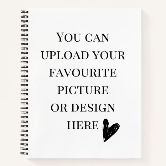 8.5インチx 11インチのスパイラルをパーソナライズ ノートブック (正面)