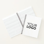 8.5インチx 11インチらせんノート – 黒 ノートブック (内部)