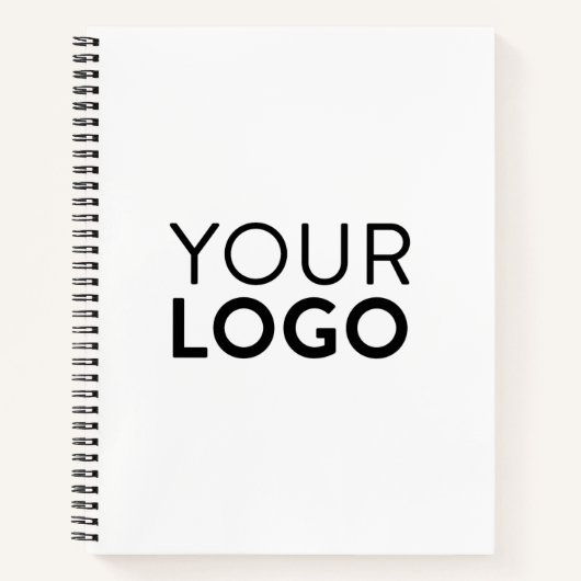 8.5インチx 11インチらせんノート – 黒 ノートブック (正面)