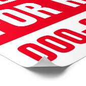 8.5インチX 11インチアパートメントフォーレント紙 ポスター (角)