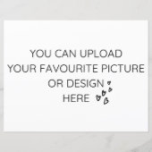 8.5インチx 11インチエンクロージャカードのカスタマイズ – ランドスケープ (裏面)