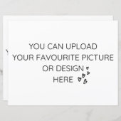 8.5インチx 11インチエンクロージャカードのカスタマイズ – ランドスケープ (正面/裏面)