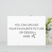 8.5インチx 11インチエンクロージャカードのカスタマイズ – ランドスケープ (スタンド正面)