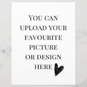 8.5インチx 11インチエンクロージャカードのパーソナライズ – ポートレート (裏面)