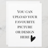 8.5インチx 11インチエンクロージャカードのパーソナライズ – ポートレート (正面/裏面)