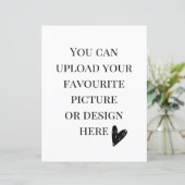 8.5インチx 11インチエンクロージャカードのパーソナライズ – ポートレート (スタンド正面)