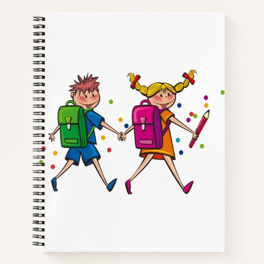 8.5インチx 11インチスパイラルノートブック ノートブック (正面)