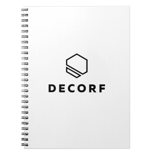 8.5インチx 11インチスパイラルノートブック ノートブック (正面)