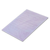 8.5インチx 11インチパープル大理石ブラックライニング大学の規則 ノートパッド (アングル)