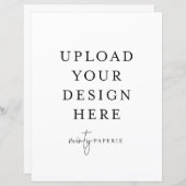 8.5インチx 11インチフラットシート – ポートレート (正面/裏面)