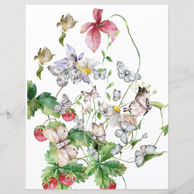 8.5インチx 11インチフラット紙シート (正面)