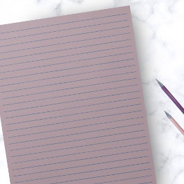 8.5インチx 11インチマ素朴ーブ（ブルーラインワイド規則） ノートパッド