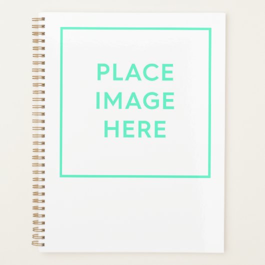 （8.5インチx 11インチ）、懸命カバー、金ゴールドスパイラルプランナー プランナー手帳 (正面)