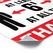 8.5インチX 11インチSNS ポスター (角)