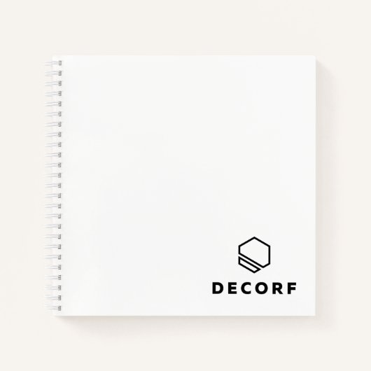 8.5インチx 8.5インチらせんノートブック ノートブック (正面)