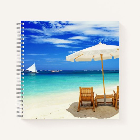 8.5インチx 8.5インチスパイラルノートブック ノートブック (正面)