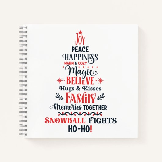 8.5インチx 8.5インチスパイラルノートブック ノートブック (正面)