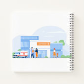 8.5インチx 8.5インチスパイラルノートブック ノートブック (裏面)